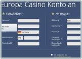 Schnelle Konto-Eroeffnung bei Europa Casino
